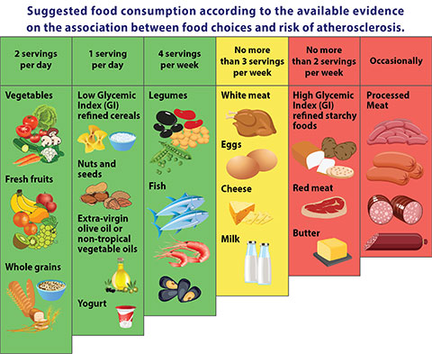 recommended diet to prevent coronary atherosclerosis