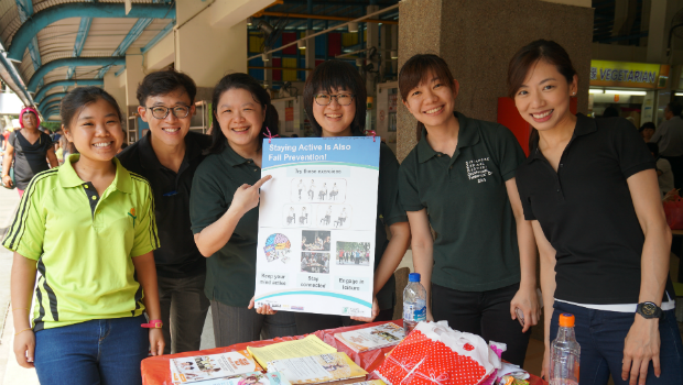 ​OTs ready to dish out information on fall prevention. 