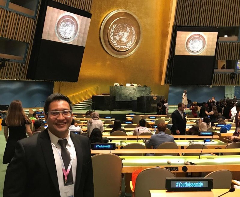  ​Syed Faisal Aljunied at the 20th Session United Youth Assembly