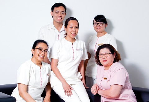  ​Team Revivors (from left to right) Assistant Nurse Clinician Norashikin Binte Sarip, Staff Nurse Kimbell Tan, Senior Staff Nurse Jardinico Janice Cabaya, and Senior Nurse Manager Yeoh Lee Shien. 