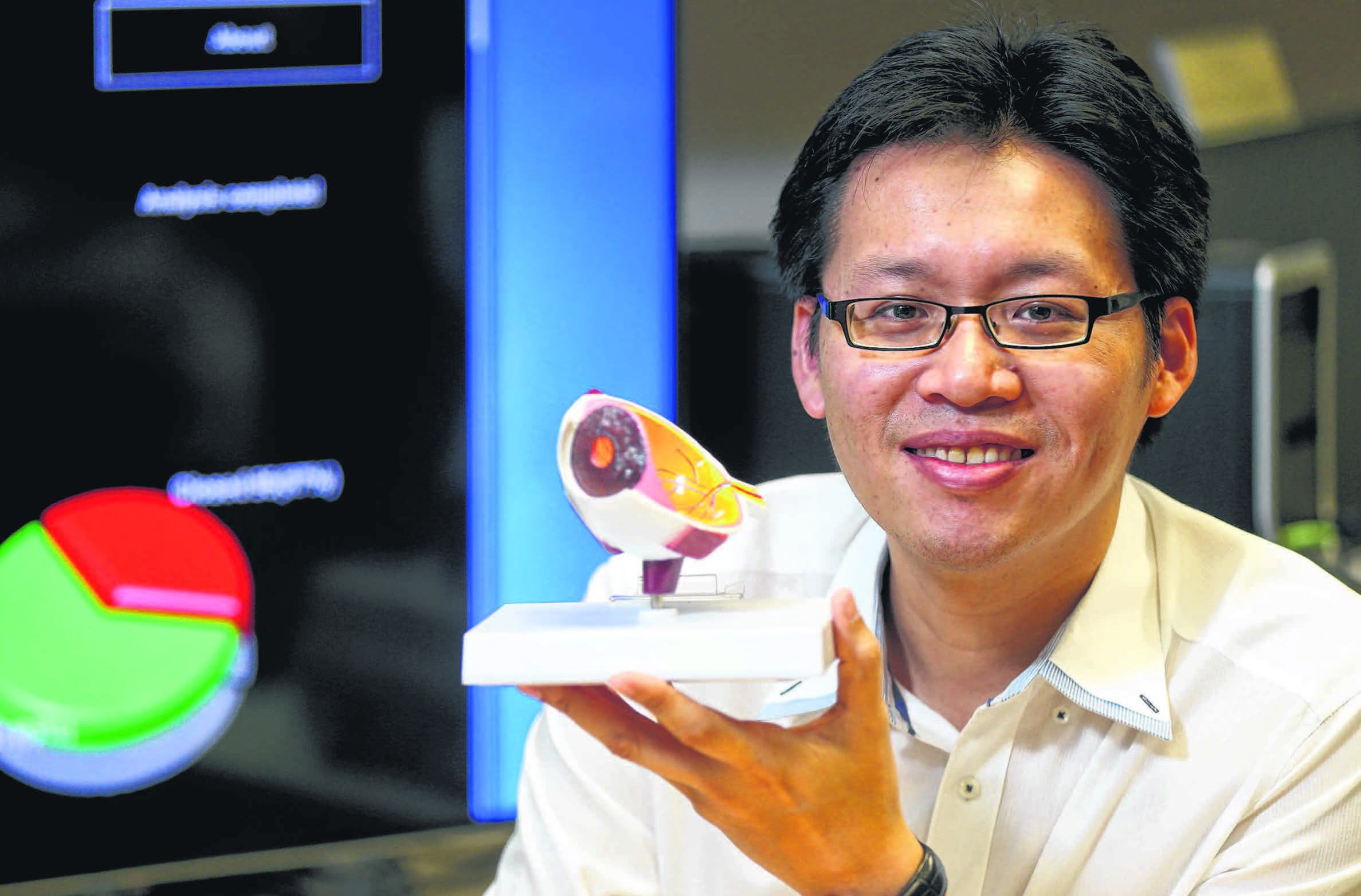  developed the Aglaia system to analyse retina images to identify early signs of glaucoma. ST PHOTO ONG WEE JIN