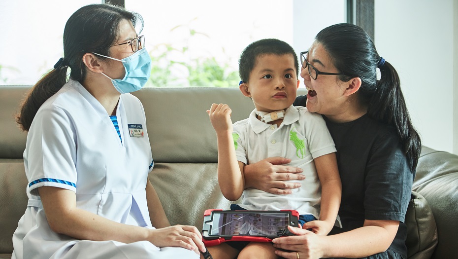 Clara was a part of
 Michael’s journey,
as he progressed from a newborn who needed support from numerous machines to a five-year-old boy who is able to walk well and communicate via sign language.