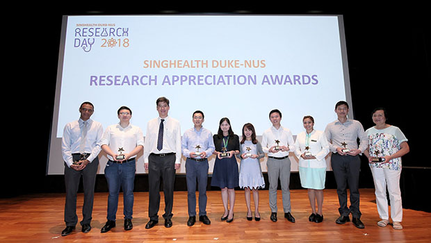  ​Research Apprecation Awards at the SingHealth Duke-NUS Research Day 2018, 24 January 